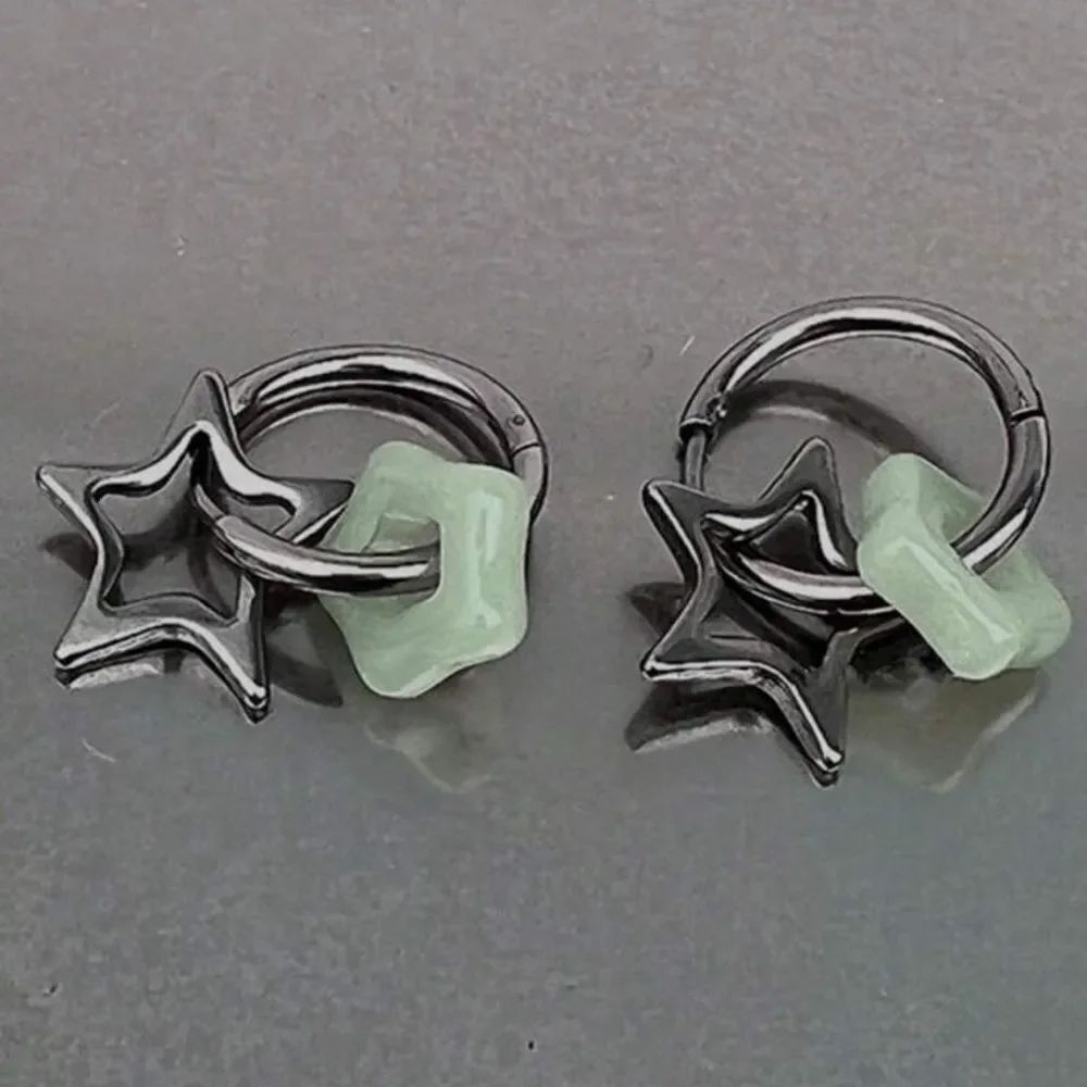 Star Hoop Earrings A1486